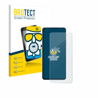 Vorderseite einer Produktverpackung mit dem Markenlogo BROTECT. Daneben ist das Gerät OnePlus Nord 4 mit dem zugehörigen Displ