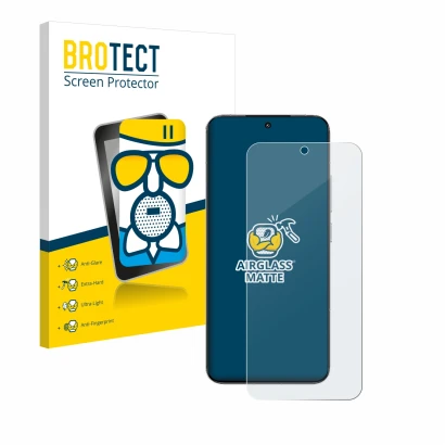 Vorderseite einer Produktverpackung mit dem Markenlogo BROTECT. Daneben ist das Gerät Xiaomi 15 mit dem zugehörigen Displaysch