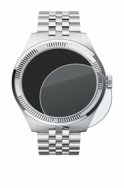 Abbildung des Geräts Withings ScanWatch Nova Brilliant (39 mm) mit einer Vielzahl des Displayschutzes.