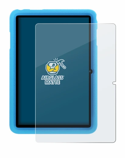 Abbildung des Geräts Blackview Tab 8 Kids mit einer Vielzahl des Displayschutzes.