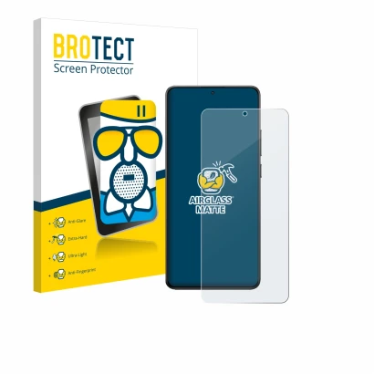 Vorderseite einer Produktverpackung mit dem Markenlogo BROTECT. Daneben ist das Gerät Xiaomi Poco X7 Pro mit dem zugehörigen D