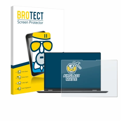 Vorderseite einer Produktverpackung mit dem Markenlogo BROTECT. Daneben ist das Gerät ASUS Vivobook S 16 Flip TP3607SA-RJ022W