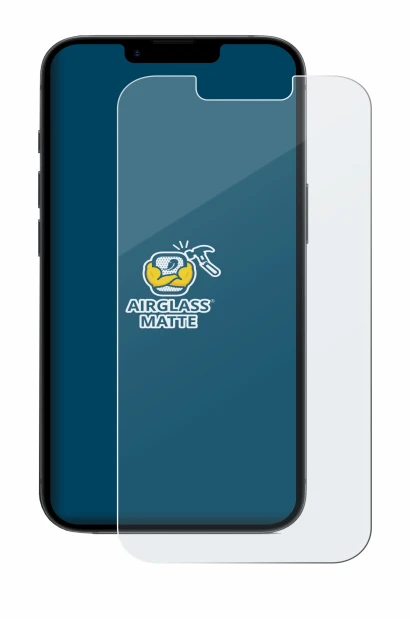 Abbildung des Geräts Apple iPhone 16e mit einer Vielzahl des Displayschutzes.