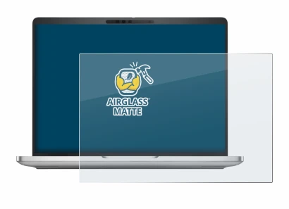 Abbildung des Geräts Dell Pro 13 Plus Laptop mit einer Vielzahl des Displayschutzes.