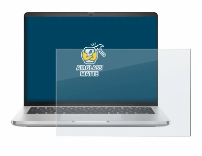 Abbildung des Geräts Dell Pro 14 Plus PB14250 mit einer Vielzahl des Displayschutzes.