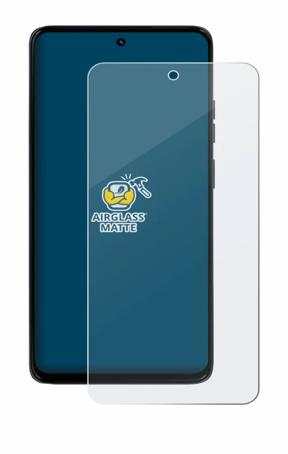 Abbildung des Geräts Motorola Moto G56 mit einer Vielzahl des Displayschutzes.