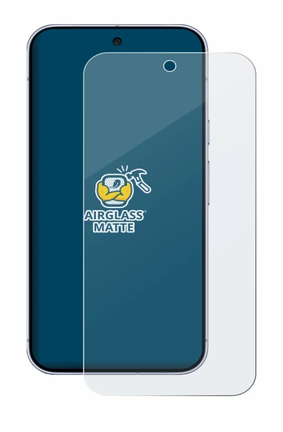 Abbildung des Geräts Google Pixel 10 Pro XL mit einer Vielzahl des Displayschutzes.