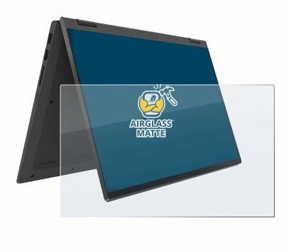 Abbildung des Geräts Lenovo IdeaPad Flex 5 14ALC05 mit einer Vielzahl des Displayschutzes.