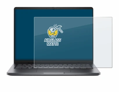 Abbildung des Geräts Dell Pro 14 mit einer Vielzahl des Displayschutzes.