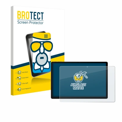 Vorderseite einer Produktverpackung mit dem Markenlogo BROTECT. Daneben ist das Gerät Doogee U13 mit dem zugehörigen Displaysc