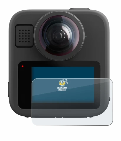 Abbildung des Geräts GoPro Max 2 mit einer Vielzahl des Displayschutzes.