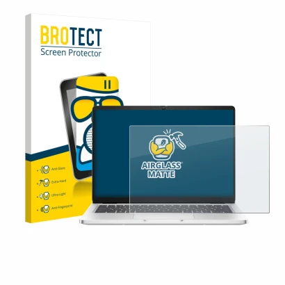 Vorderseite einer Produktverpackung mit dem Markenlogo BROTECT. Daneben ist das Gerät Dell Pro 14 Premium PA14250 Non-Touch mi