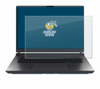 Abbildung des Geräts ASUS ROG Strix G16 2025 mit einer Vielzahl des Displayschutzes.