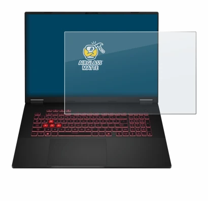Abbildung des Geräts ASUS TUF Gaming A18 2025 mit einer Vielzahl des Displayschutzes.