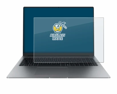 Abbildung des Geräts Honor MagicBook X16 Plus 2025 mit einer Vielzahl des Displayschutzes.