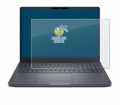 Abbildung des Geräts Dell Pro Max 16 Plus mit einer Vielzahl des Displayschutzes.