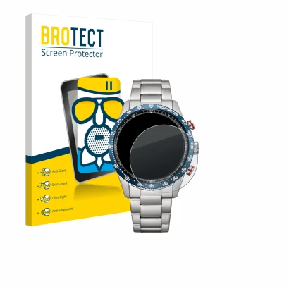 Vorderseite einer Produktverpackung mit dem Markenlogo BROTECT. Daneben ist das Gerät Citizen CA4716-50L mit dem zugehörigen D