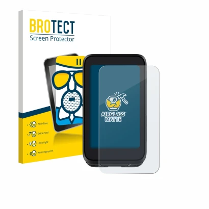 Vorderseite einer Produktverpackung mit dem Markenlogo BROTECT. Daneben ist das Gerät igpsport BiNavi Air mit dem zugehörigen 