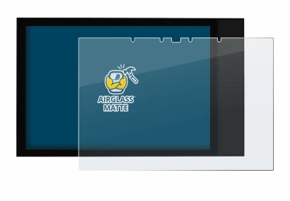 Abbildung des Geräts Shelly Wall Display XL mit einer Vielzahl des Displayschutzes.