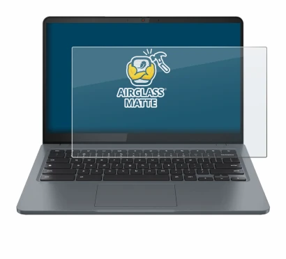 Abbildung des Geräts Lenovo IdeaPad Slim 3 Chromebook Gen 8 14" mit einer Vielzahl des Displayschutzes.