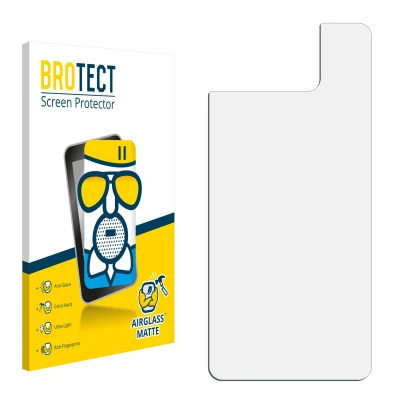 Vorderseite einer Produktverpackung mit dem Markenlogo BROTECT. Daneben ist der zugehörige Displayschutz.