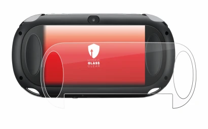 Abbildung des Geräts Sony Playstation PCH-1000-Serie PS Vita Touchpad (Rückseite) mit einer Vielzahl des Displayschutzes.