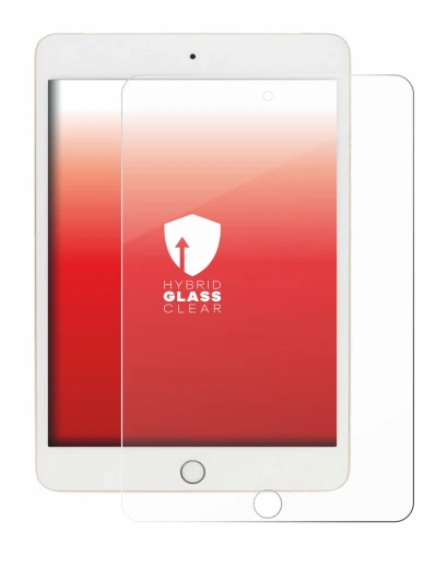 Abbildung des Geräts Apple iPad Mini 5 2019 (5. Gen.) mit einer Vielzahl des Displayschutzes.