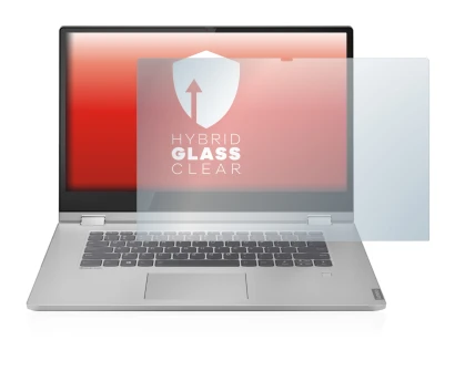 Abbildung des Geräts Lenovo IdeaPad C340 15" mit einer Vielzahl des Displayschutzes.