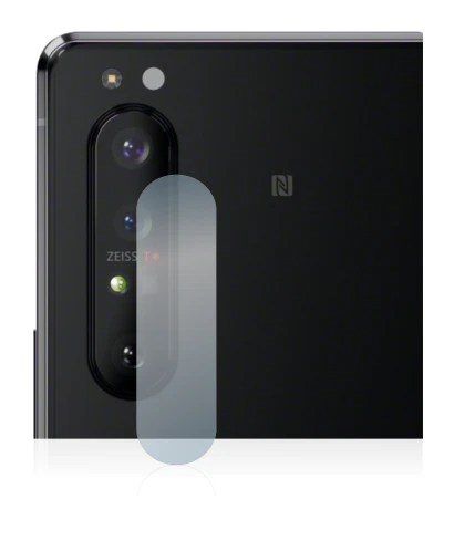 Abbildung des Geräts Sony Xperia 1 II (NUR Kameraschutz) mit einer Vielzahl des Displayschutzes.