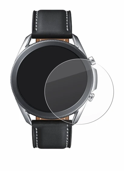 Abbildung des Geräts Samsung Galaxy Watch 3 (45mm) mit einer Vielzahl des Displayschutzes.