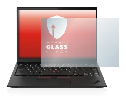 Abbildung des Geräts Lenovo ThinkPad X1 Nano mit einer Vielzahl des Displayschutzes.