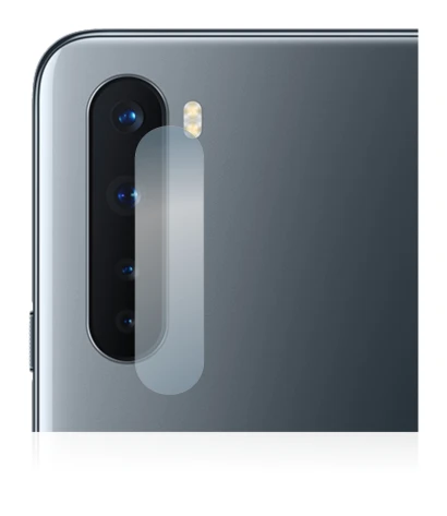 Abbildung des Geräts OnePlus Nord (NUR Kameraschutz) mit einer Vielzahl des Displayschutzes.