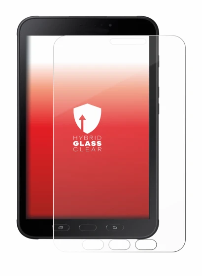 Abbildung des Geräts Samsung Galaxy Tab Active 2 SM-T395 mit einer Vielzahl des Displayschutzes.