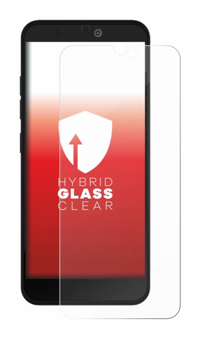 Abbildung des Geräts Fairphone 3 Plus mit einer Vielzahl des Displayschutzes.