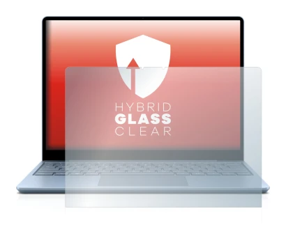 Abbildung des Geräts Microsoft Surface Laptop Go mit einer Vielzahl des Displayschutzes.