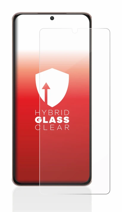 Abbildung des Geräts Samsung Galaxy S21 Ultra 5G mit einer Vielzahl des Displayschutzes.