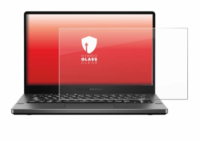 Abbildung des Geräts ASUS ROG Zephyrus G14 GA401 mit einer Vielzahl des Displayschutzes.