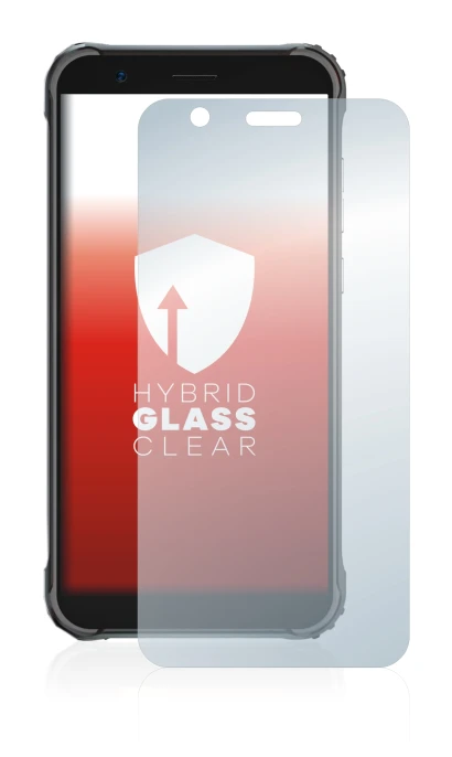 Abbildung des Geräts Blackview BV4900 mit einer Vielzahl des Displayschutzes.