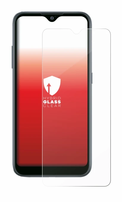 Abbildung des Geräts Samsung Galaxy A02 mit einer Vielzahl des Displayschutzes.