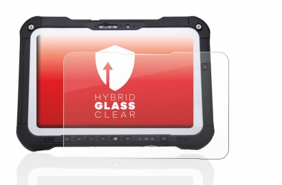 Abbildung des Geräts Panasonic Toughbook FZ-G2 mit einer Vielzahl des Displayschutzes.