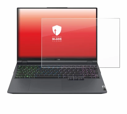 Abbildung des Geräts Lenovo Legion 5 Pro mit einer Vielzahl des Displayschutzes.