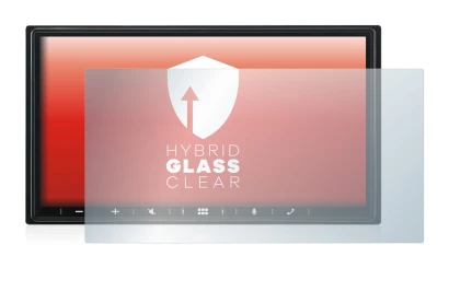 Abbildung des Geräts Alpine iLX-W690D mit einer Vielzahl des Displayschutzes.