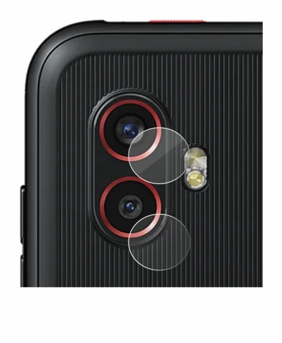 Abbildung des Geräts Samsung Galaxy Xcover 6 Pro (NUR Kameraschutz) mit einer Vielzahl des Displayschutzes.