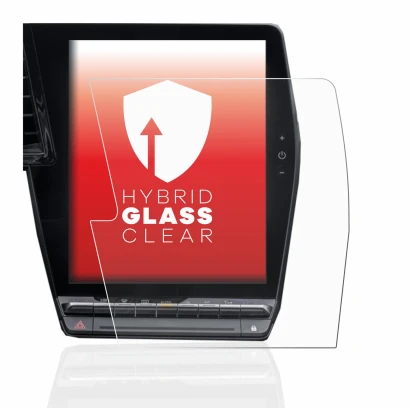 Abbildung des Geräts Renault Megane E-Tech openR Link 12" mit einer Vielzahl des Displayschutzes.