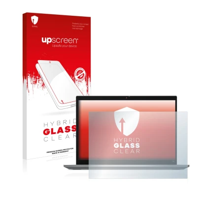 Vorderseite einer Produktverpackung mit dem Markenlogo upscreen. Daneben ist das Gerät Lenovo ThinkPad T14s Gen 3 mit dem zuge