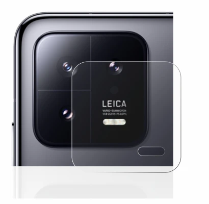 Abbildung des Geräts Xiaomi 13 (NUR Kameraschutz) mit einer Vielzahl des Displayschutzes.