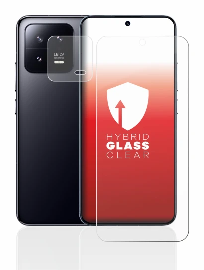 Abbildung des Geräts Xiaomi 13 (Display+Kamera) mit einer Vielzahl des Displayschutzes.