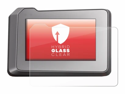 Abbildung des Geräts KTM 1290 Super Duke R 2022 TFT-Display 7" mit einer Vielzahl des Displayschutzes.