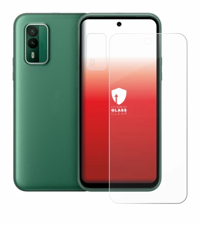 Abbildung des Geräts Nokia XR21 (Display+Kamera) mit einer Vielzahl des Displayschutzes.