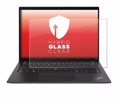 Abbildung des Geräts Lenovo ThinkPad T14s Gen 4 mit einer Vielzahl des Displayschutzes.